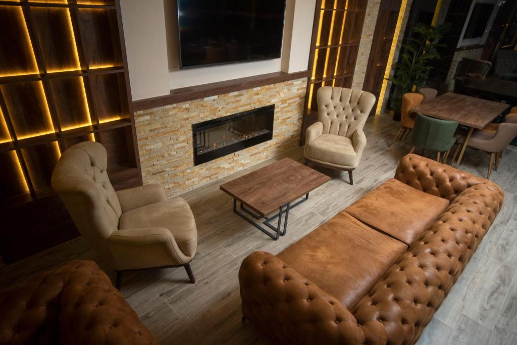 Posezení v ubytování Hotel & Restaurant Ponte Bianco