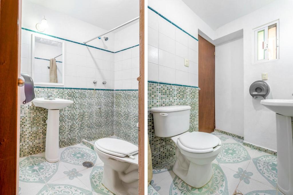 Koupelna v ubytování Hotel Rath