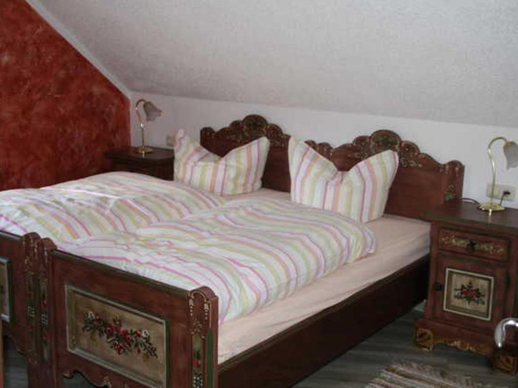 Postel nebo postele na pokoji v ubytování Gasthof Kornbachtal