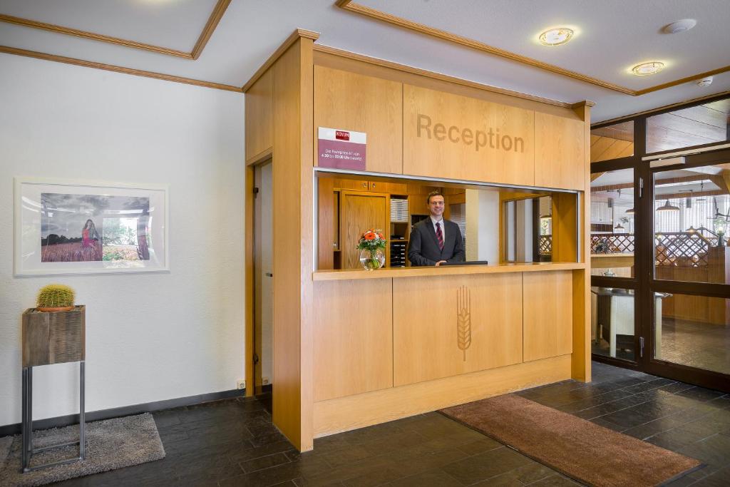 Vstupní hala nebo recepce v ubytování Hotel Strohgäu
