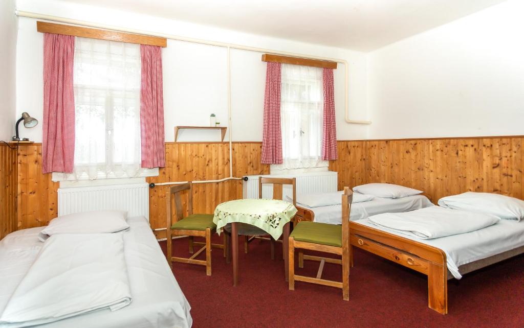 Postel nebo postele na pokoji v ubytování Chata Luna