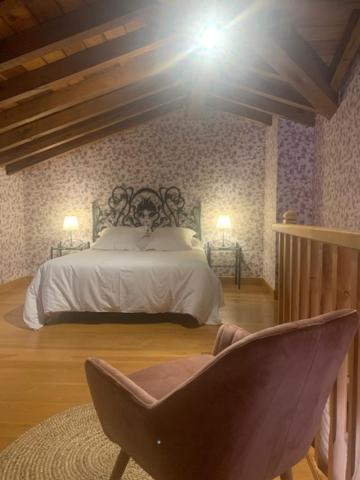Postel nebo postele na pokoji v ubytování Palacio de Arce