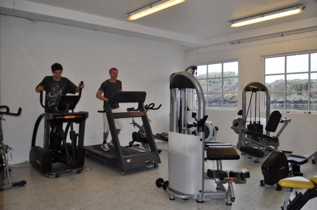 Fitness centrum a/nebo fitness zařízení v ubytování Utsira Overnatting - Sildaloftet