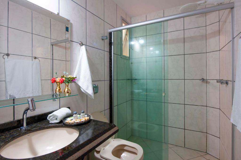 Koupelna v ubytování Hotel Portal da Lua