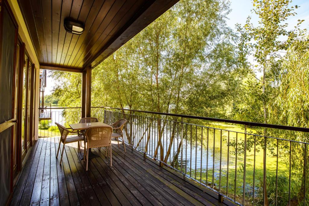 Balkón nebo terasa v ubytování Tisza Balneum Hotel