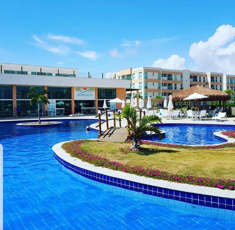 Πισίνα στο ή κοντά στο Flat Porto de Galinhas