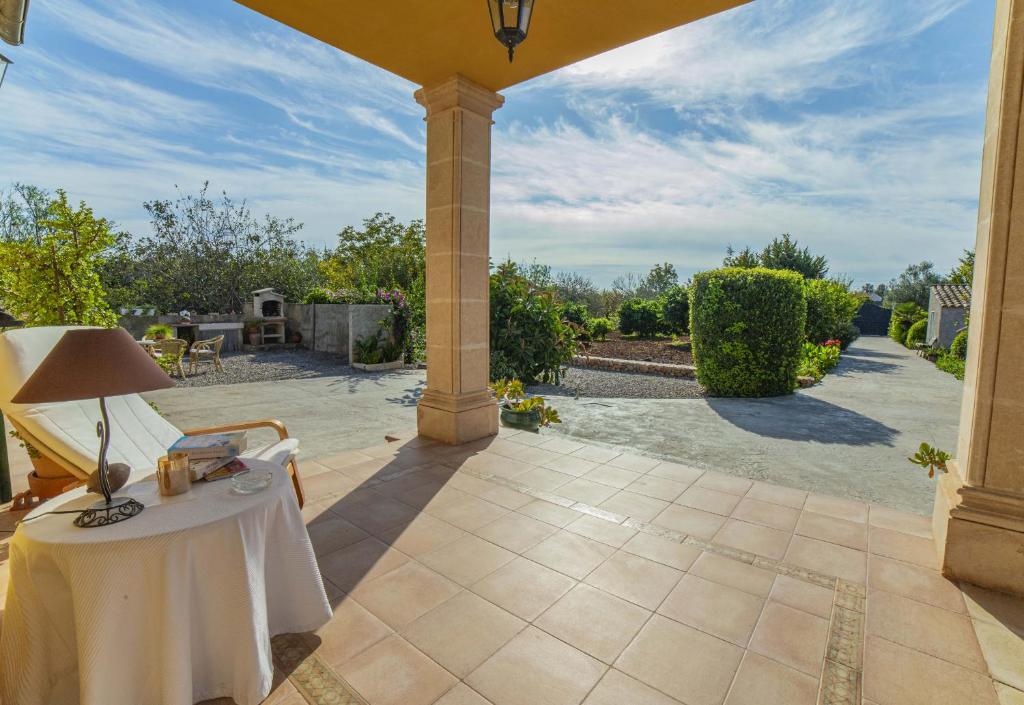 A garden outside Finca SON SERRA Buger by Mallorca Villa Selection