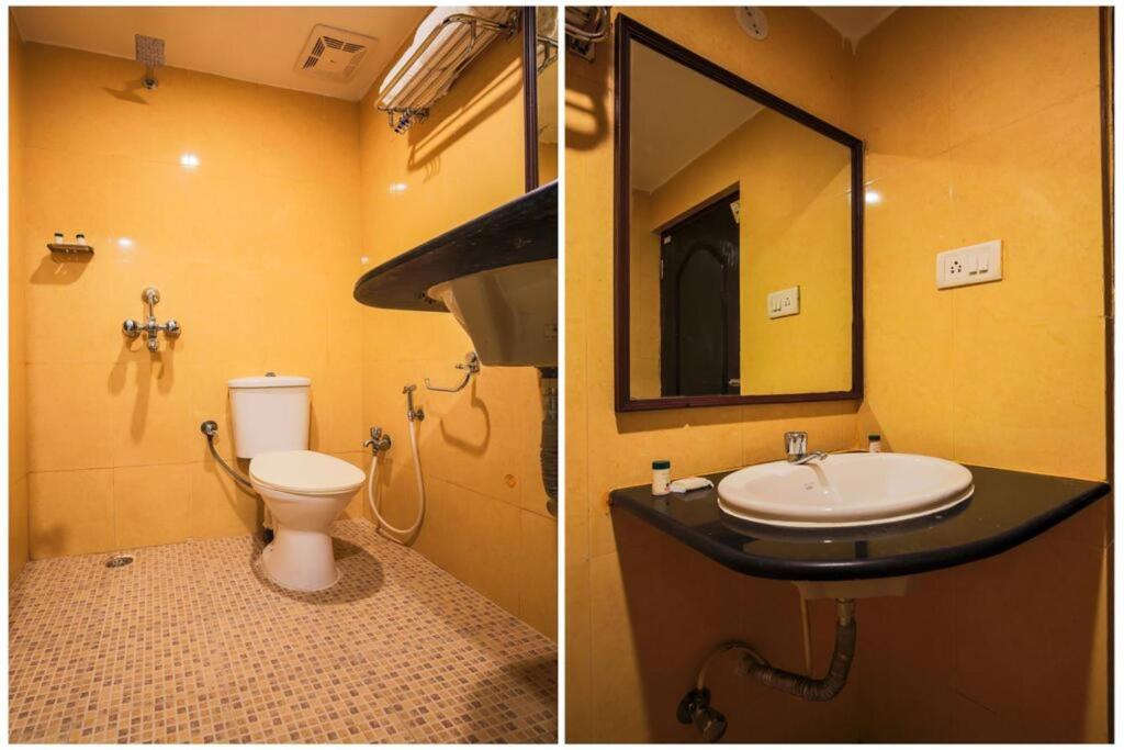 Koupelna v ubytování Hotel Sona