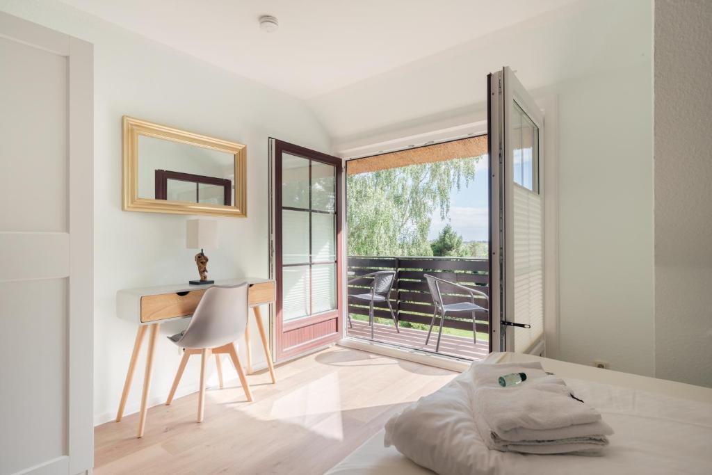 Postel nebo postele na pokoji v ubytování "Reetland" - Haus Hartwig
