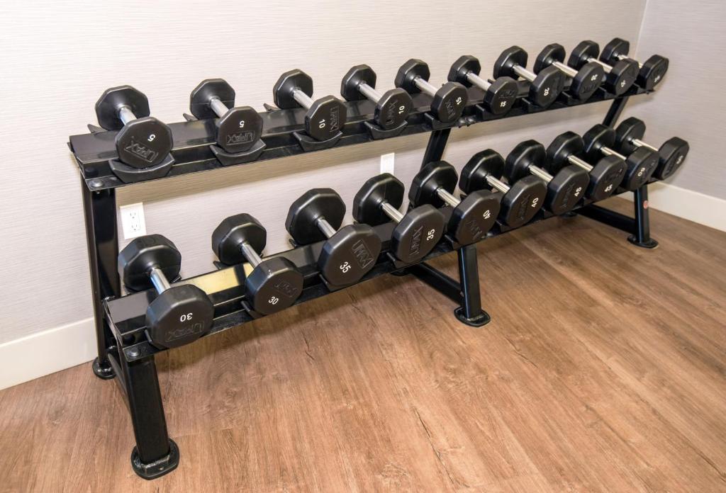 Fitness centrum a/nebo fitness zařízení v ubytování Holiday Inn Express - Red Deer North by IHG