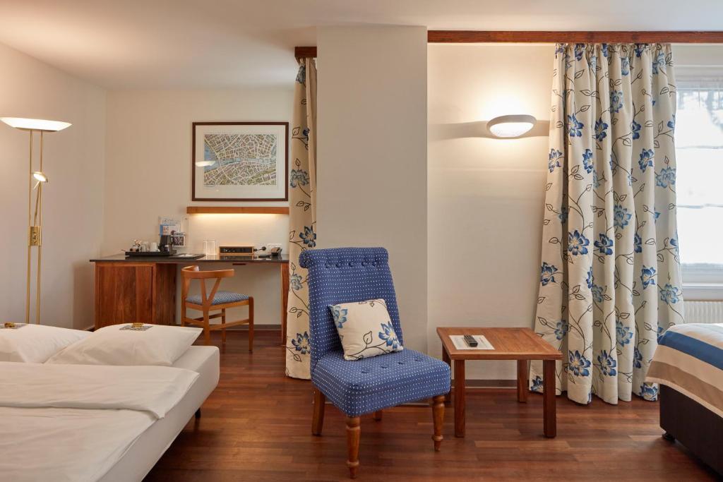 Hotel Adler Zürichにあるベッド