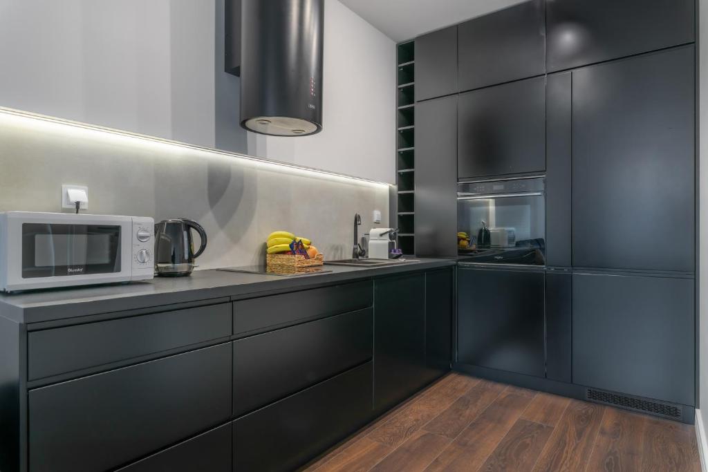 Kuchyňa alebo kuchynka v ubytovaní Pure Home Apartments - Gwiaździsta
