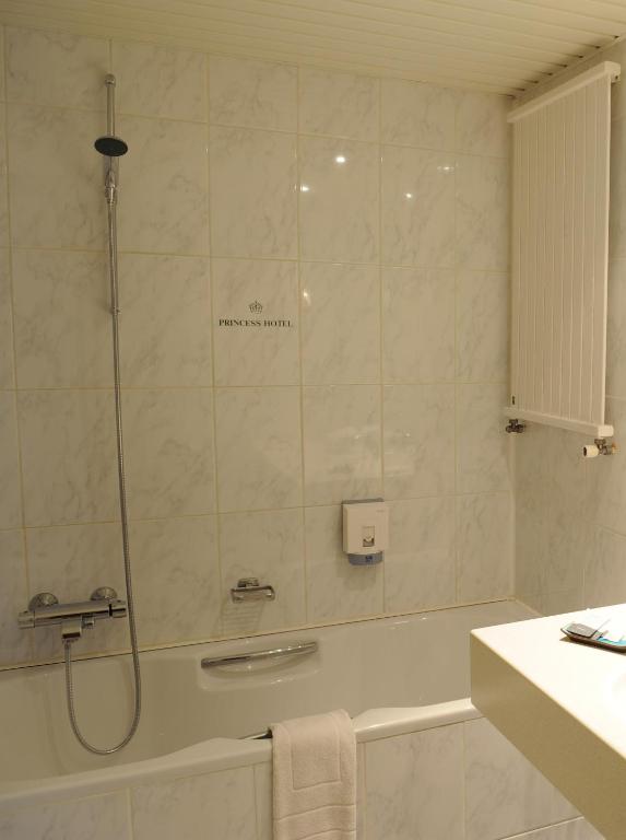 Koupelna v ubytování Hotel Princess