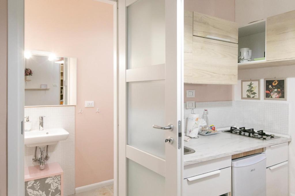 Kuchyňa alebo kuchynka v ubytovaní Saragozza Apartments