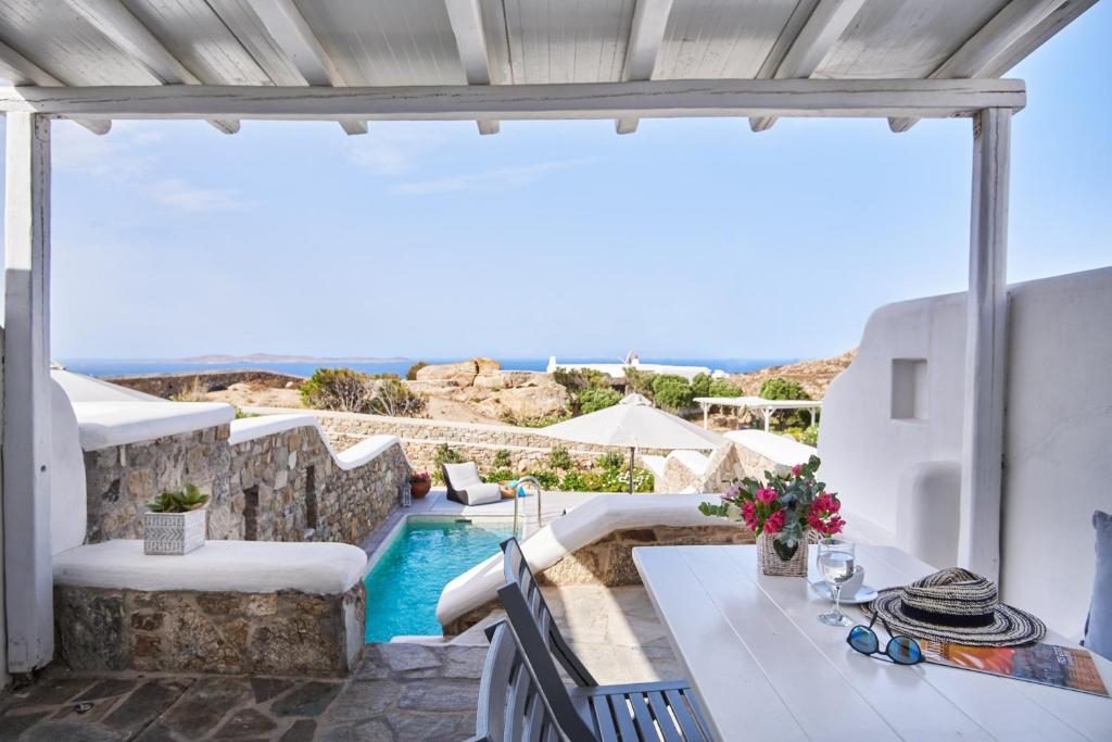Balkón nebo terasa v ubytování Paradisia Villas