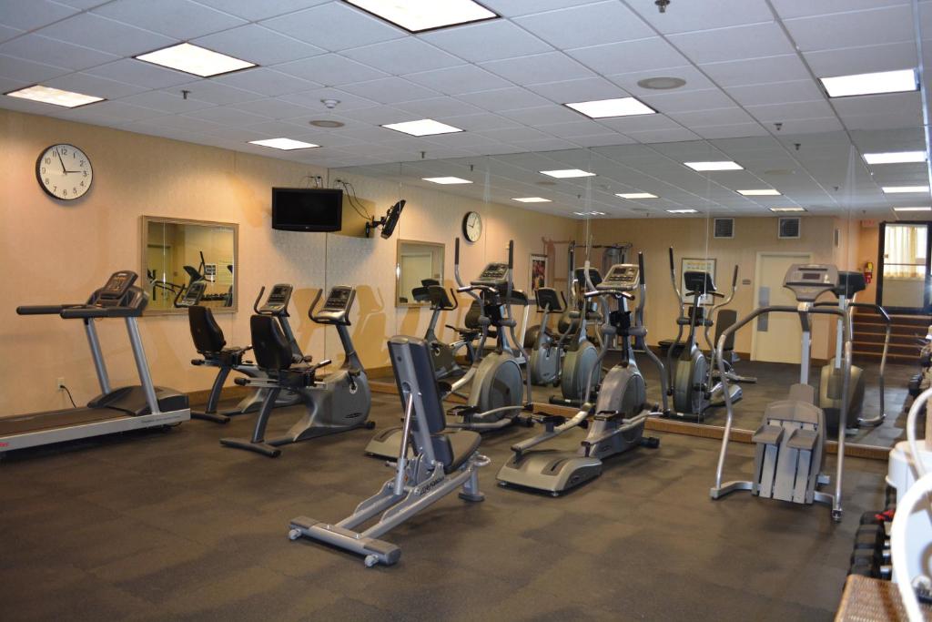 Fitness centrum a/nebo fitness zařízení v ubytování Holiday Inn Hazlet by IHG