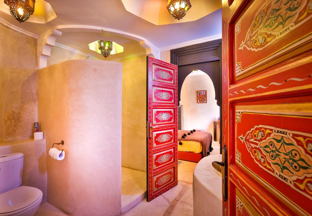 Koupelna v ubytování Riad Spa Sindibad