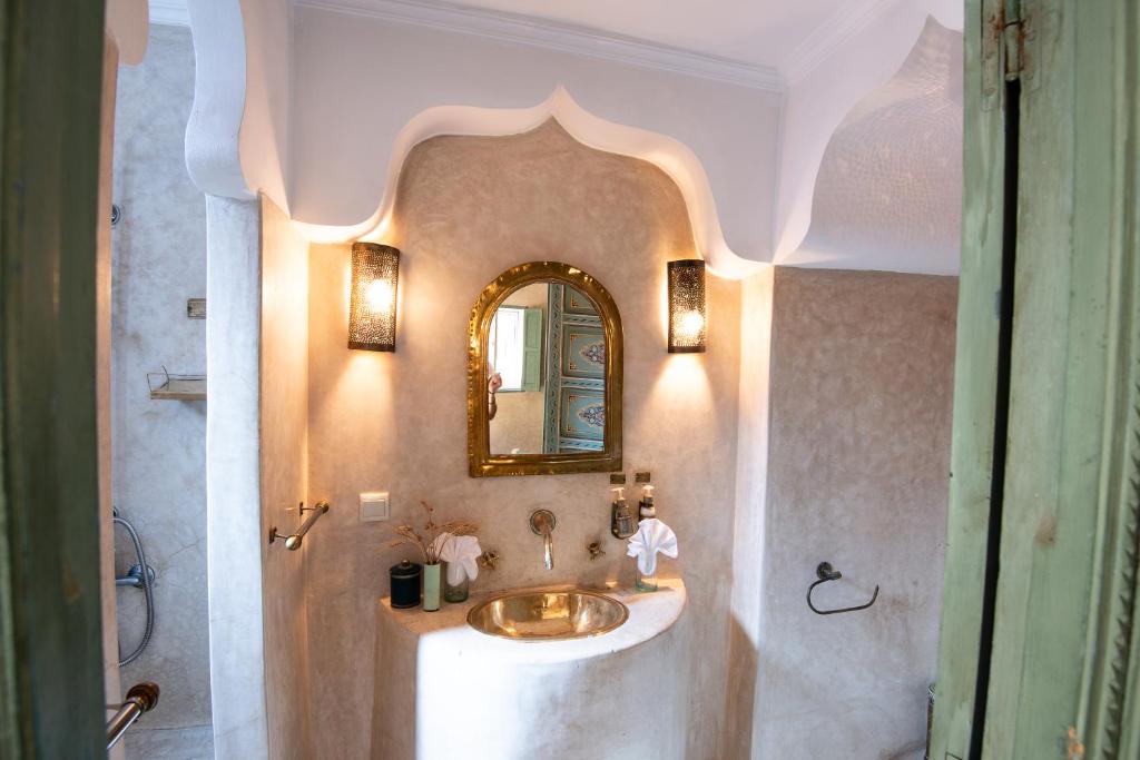 Koupelna v ubytování Riad Spa Sindibad