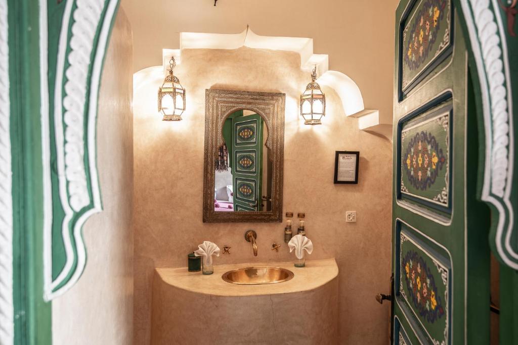 Koupelna v ubytování Riad Spa Sindibad