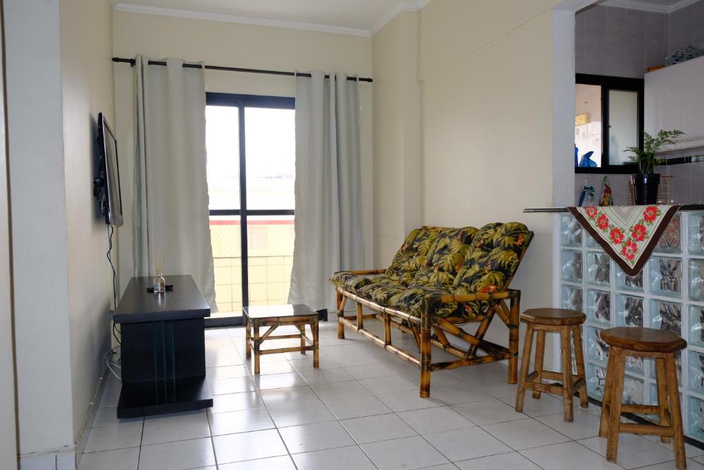  Apartamento Pé na Areia Wi-Fi Praia Grande Ocian