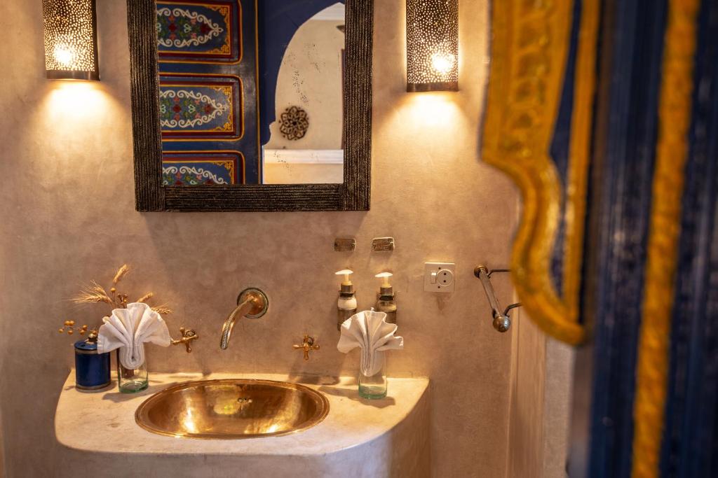 Koupelna v ubytování Riad Spa Sindibad