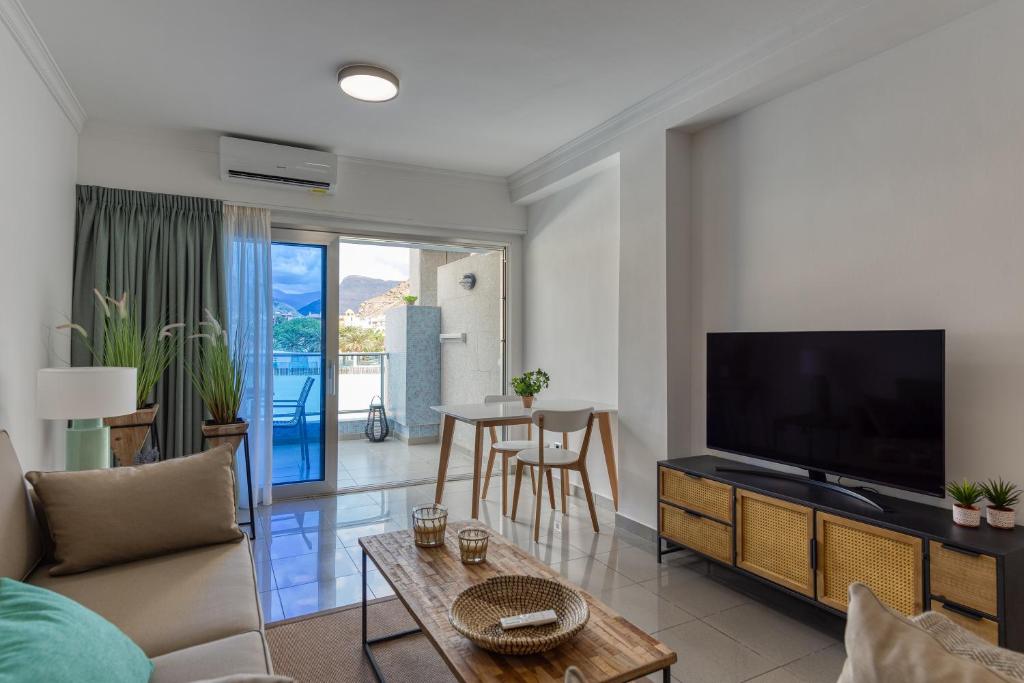 TV a/nebo společenská místnost v ubytování Sunny Valley Apartment