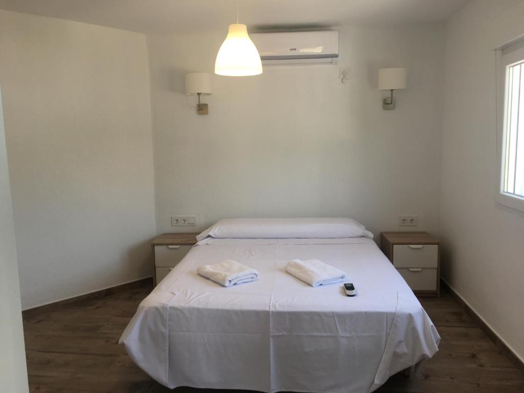 Postel nebo postele na pokoji v ubytování Villa David Competa