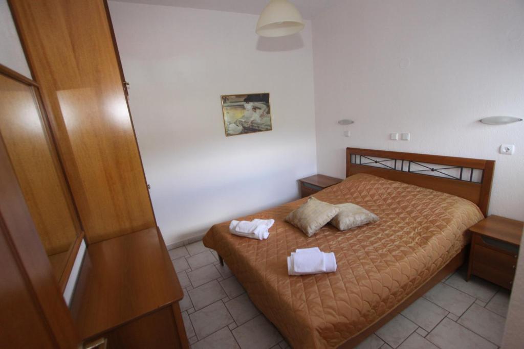 Postel nebo postele na pokoji v ubytování Badis Haus