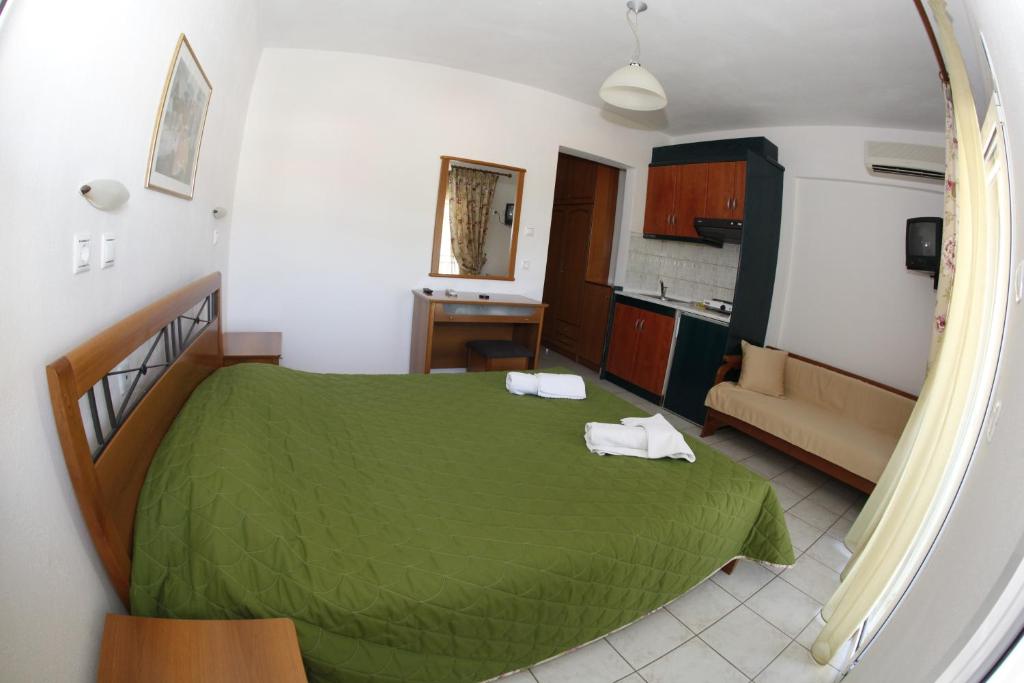 Postel nebo postele na pokoji v ubytování Badis Haus