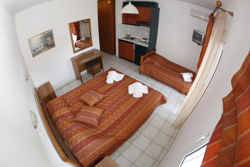 Postel nebo postele na pokoji v ubytování Badis Haus