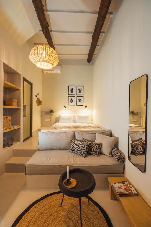 Posezení v ubytování Pyli Apartments