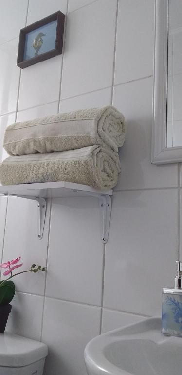 Koupelna v ubytování Hostal Tunquelen