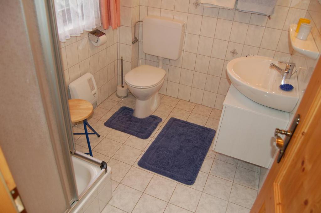 Koupelna v ubytování Haus Moser