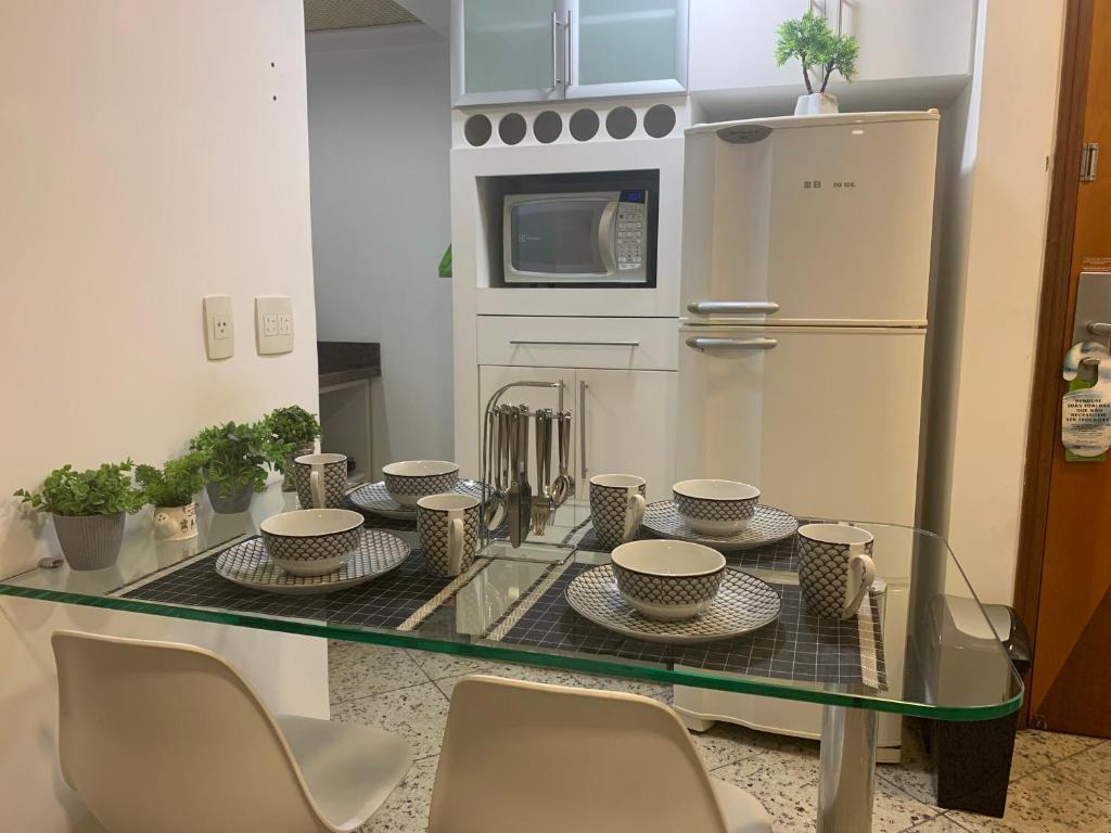  Apartamento com varanda de frente para o mar da Praia da Costa