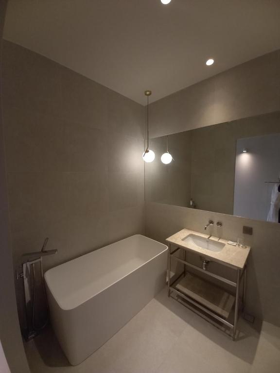 Koupelna v ubytování Hotel Libre