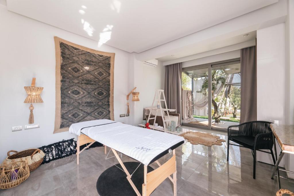 Część wypoczynkowa w obiekcie Blue Carpet Luxury Suites