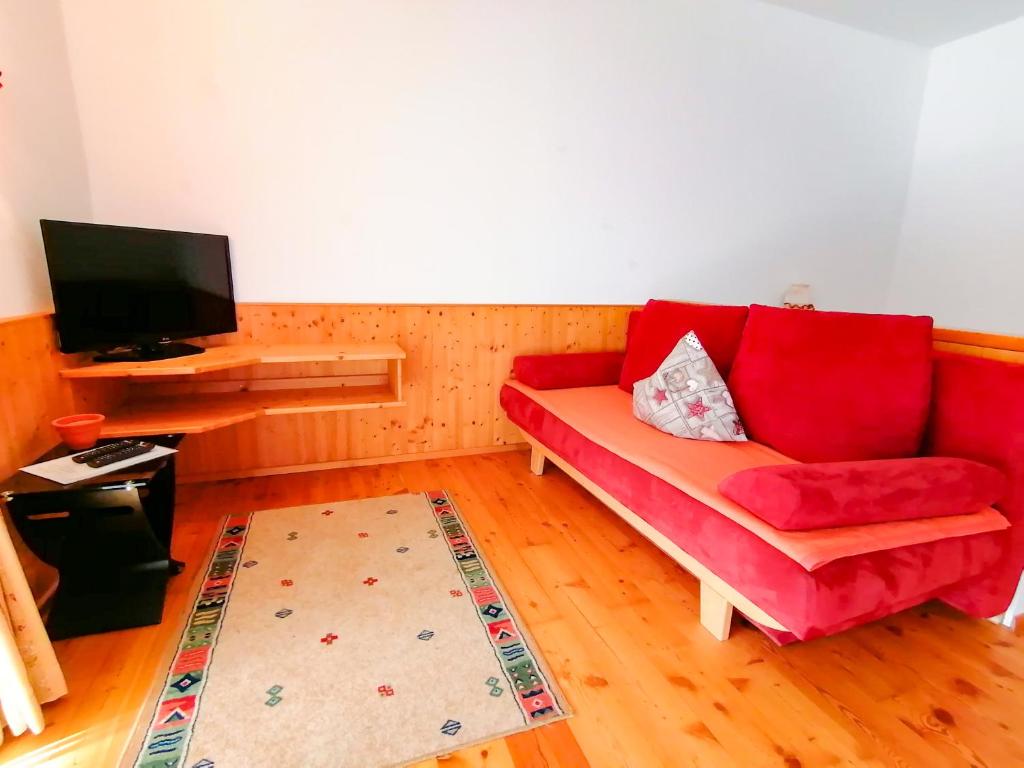 A television and/or entertainment centre at Appartement Bel Monte - Kärnten Card Sommer inklusive