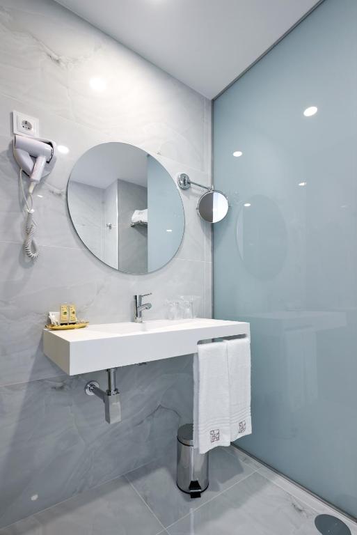 Koupelna v ubytování Hotel Moutados