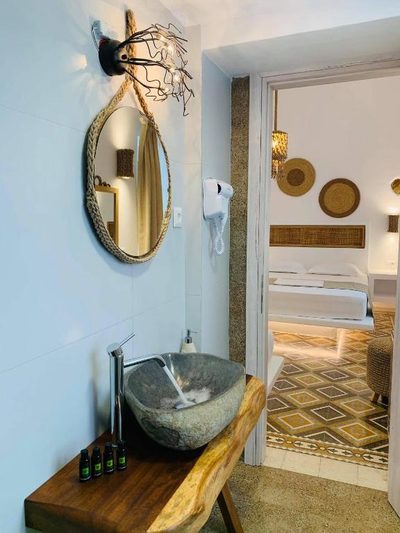 Koupelna v ubytování Semiramis Guesthouse
