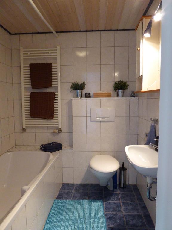 Koupelna v ubytování Werners Doppelzimmer
