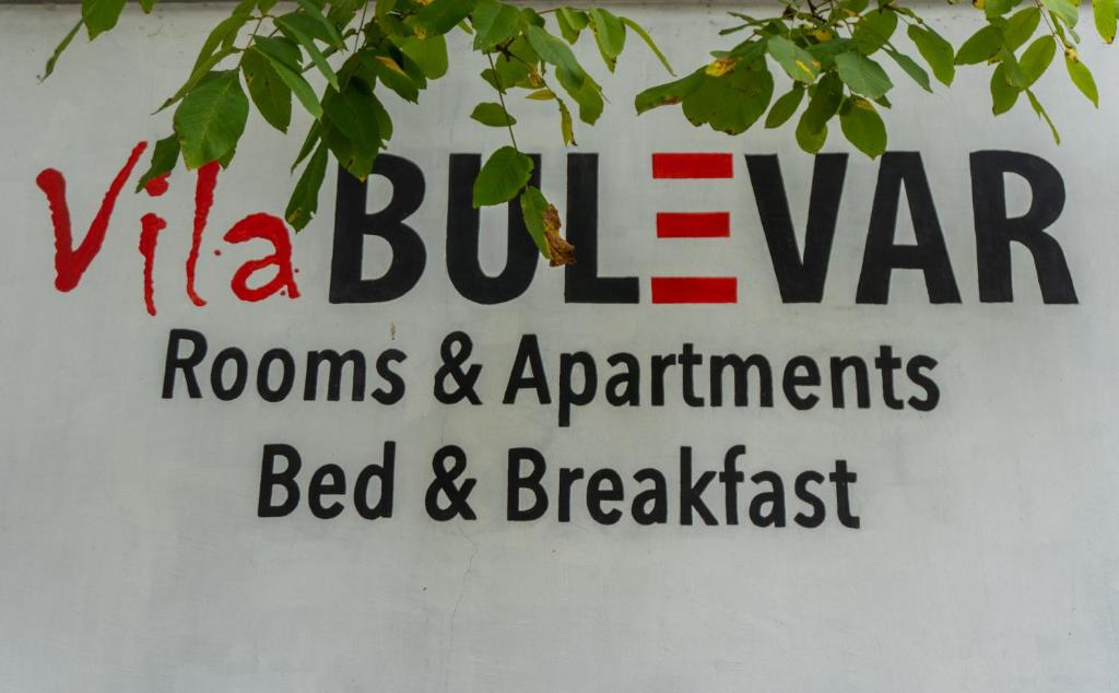 Certifikát, hodnocení, plakát nebo jiný dokument vystavený v ubytování Villa Bulevar