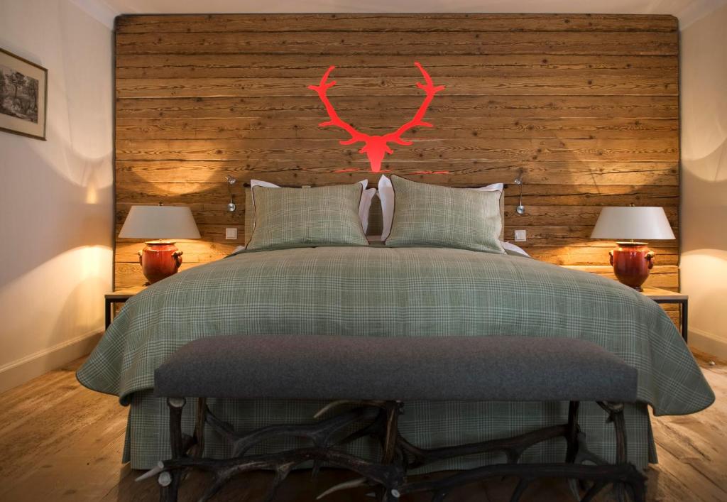 Postel nebo postele na pokoji v ubytování Brauereigasthof-Hotel Aying
