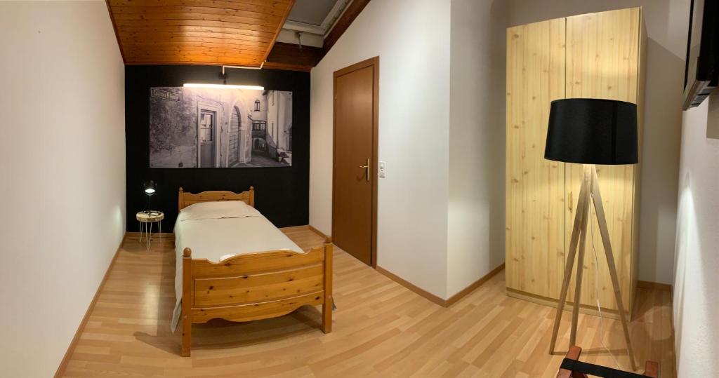 TV a/nebo společenská místnost v ubytování Borgovecchio Albergo