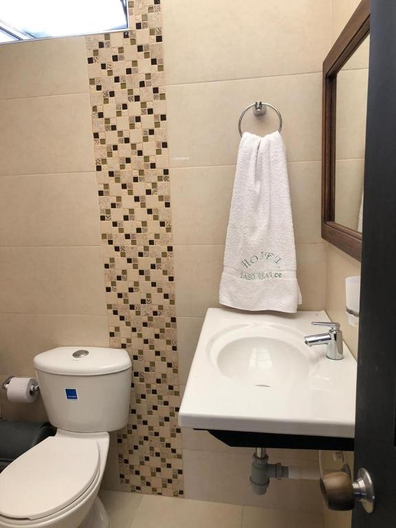 Koupelna v ubytování Hotel Paso Realce