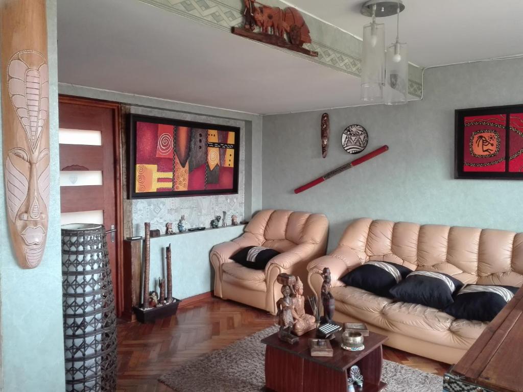Posezení v ubytování Hostal Tunquelen