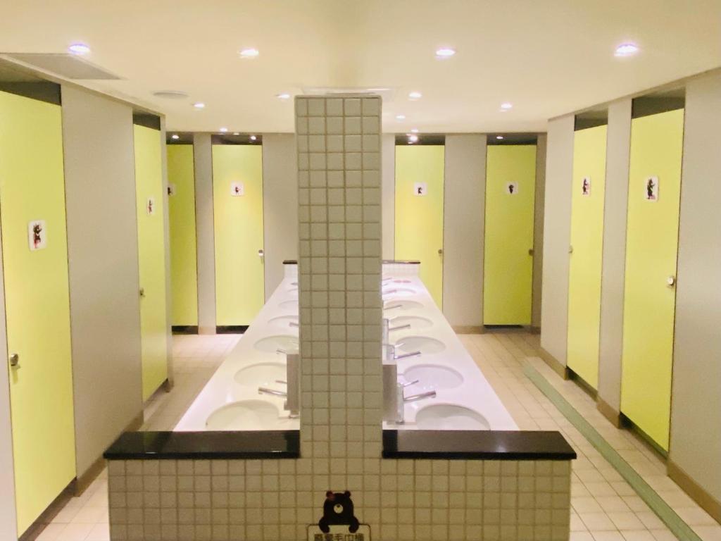 Koupelna v ubytování Hey Bear Capsule Hotel