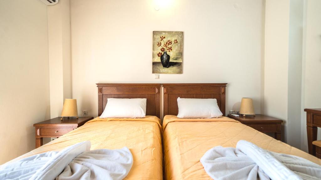 Postel nebo postele na pokoji v ubytování Corali Villas