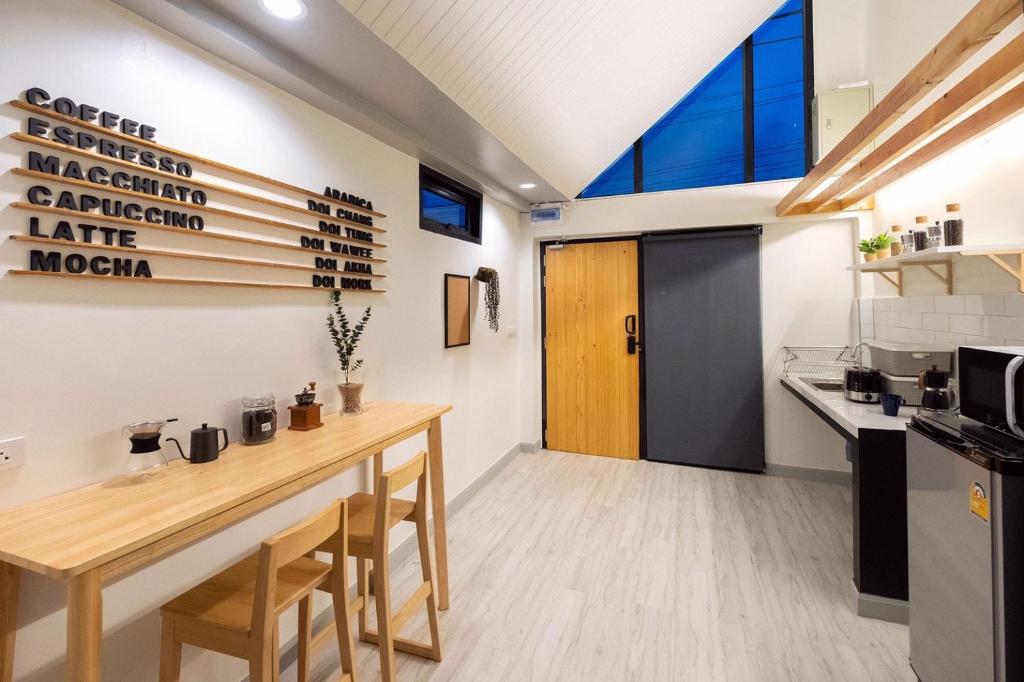 Cucina o angolo cottura di Baan Ga-Cha