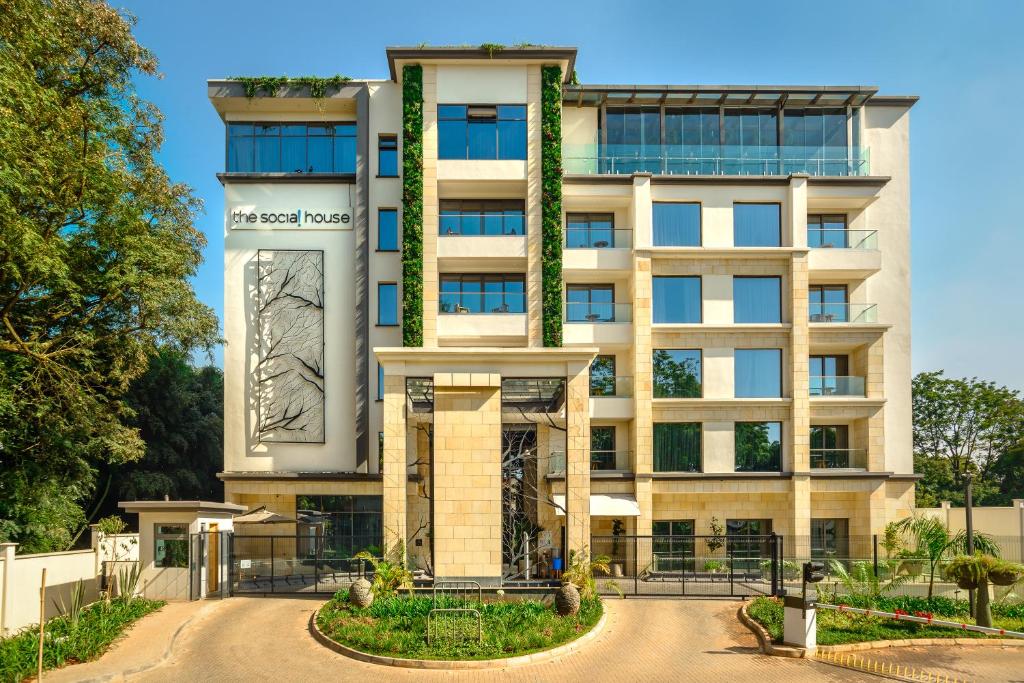 a revestimiento de un edificio en The Social House Nairobi, a Preferred Lifestyle Hotel, en Nairobi