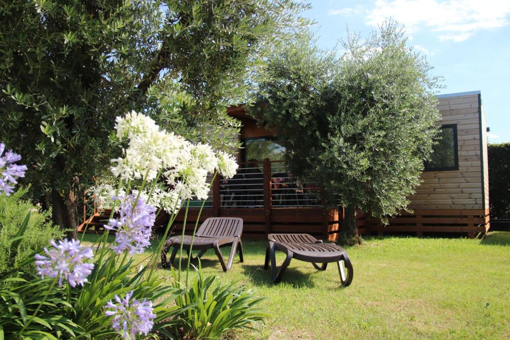 Een tuin van Fornella Camping & Wellness family resort